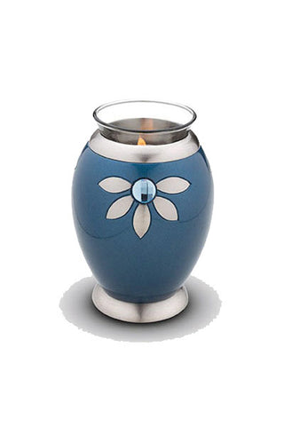 Blue Petal Candle